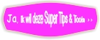 Knop paars, super tips